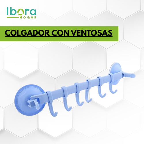 COLGADOR CON VENTOSAS